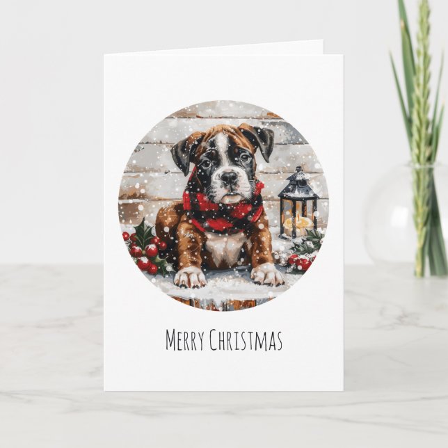 Tarjeta Festiva Merry Christmas Boxpy (Anverso)