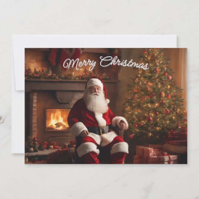 Tarjeta Festiva Merry Christmas Card – Elegant & Festive (Anverso)