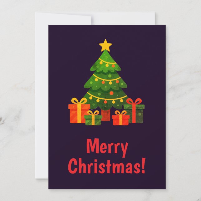 Tarjeta Festiva Merry Christmas cards (Anverso)
