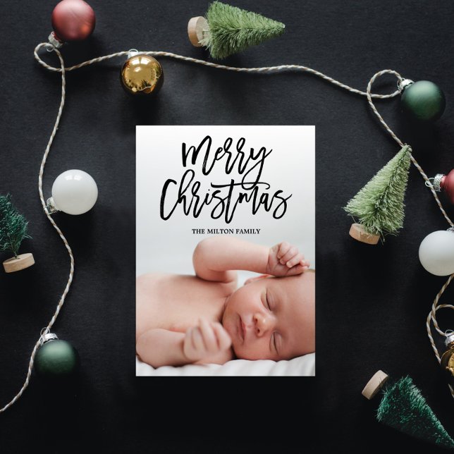 Tarjeta Festiva MERRY CHRISTMAS Double-Sided Photo Christmas (Subido por el creador)