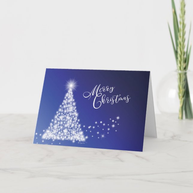 Tarjeta Festiva Merry Christmas Festiry Tree (Anverso)