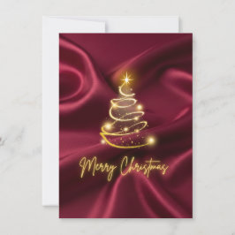 Tarjeta Festiva merry Christmas Flat Holiday Card