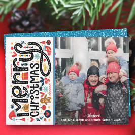 Tarjeta Festiva MERRY CHRISTMAS Foto