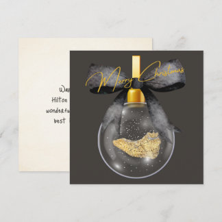 Tarjeta Festiva Merry Christmas Hilton Head Island Map Ornament