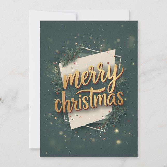 Tarjeta Festiva Merry Christmas Holiday Cards  (Anverso)