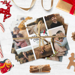Tarjeta Festiva Merry Christmas múltiple Photo