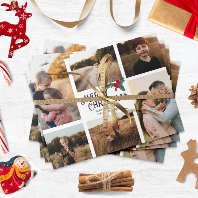 Tarjeta Festiva Merry Christmas múltiple Photo (Subido por el creador)