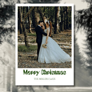 Tarjeta Festiva Merry Christmas New Photo Forest