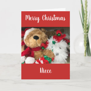 TARJETA FESTIVA MERRY CHRISTMAS **NIECE**