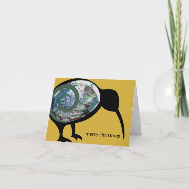 TARJETA FESTIVA MERRY CHRISTMAS NZ XMAS AOTEAROA NUEVA ZELANDIA KI (Anverso)