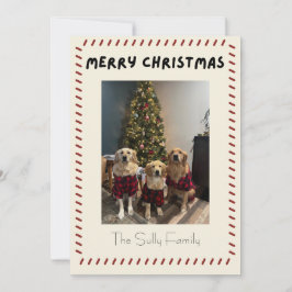 Tarjeta Festiva Merry Christmas Photo Card