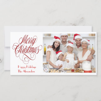 Tarjeta Festiva Merry Christmas Photo Card Template Insertar image