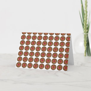 Tarjeta Festiva Merry Christmas Raspberry Linzer Torte Cookie