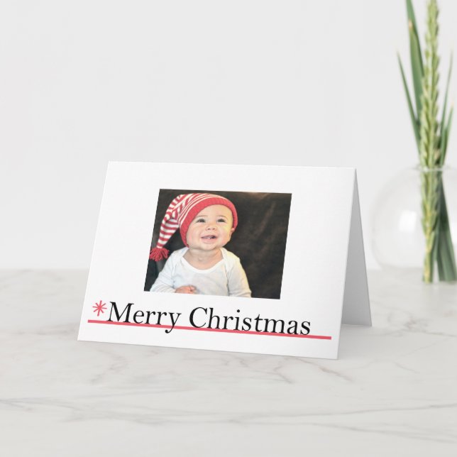 Tarjeta Festiva Merry Christmas Template (Anverso)