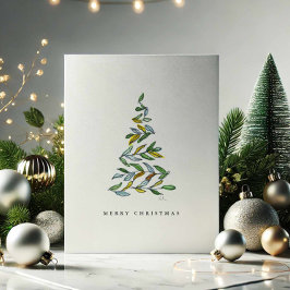 Tarjeta Festiva Merry Christmas Tree Cards