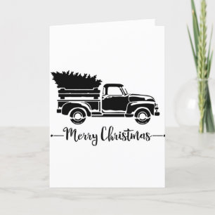 TARJETA FESTIVA MERRY CHRISTMAS TRUCK STYLE