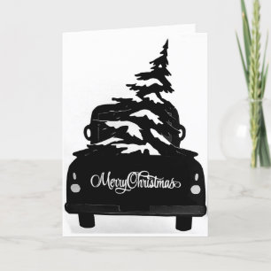 TARJETA FESTIVA MERRY CHRISTMAS TRUCK STYLE