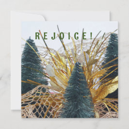 TARJETA FESTIVA MERRY CHRISTMAS UN NIÑO NACIÓ DE ÁRBOLES