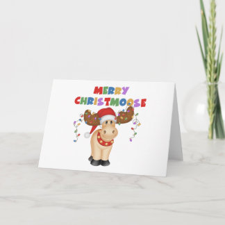 Tarjeta Festiva Merry Christmoose Navidades