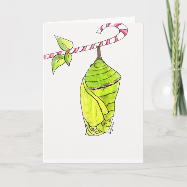 Tarjeta Festiva Merry Chrysalis (Anverso)