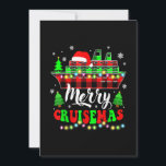 Tarjeta Festiva Merry Cruisemas Cruise Lover Santa Hat Plaid Chris<br><div class="desc">This is a great gift for your family,  friends during Hanukkah holiday. They will be happy to receive this gift from you during Hanukkah holiday.</div>