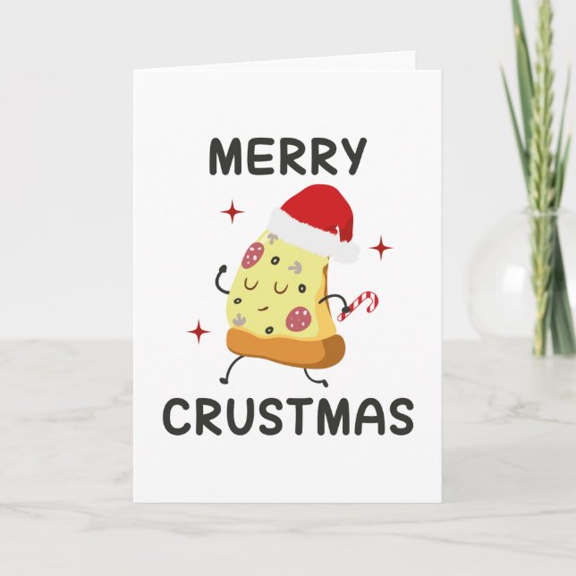 Tarjeta Festiva Merry Crustmas (Anverso)