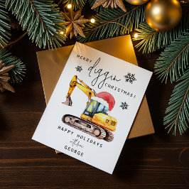 Tarjeta Festiva Merry Diggin Christmas
