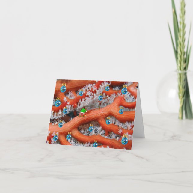 Tarjeta Festiva Merry Fishmas Goby (Anverso)