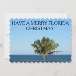 TARJETA FESTIVA MERRY FLORIDA NAVIDADES