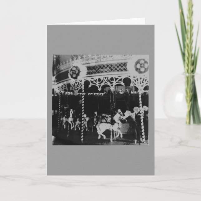 Tarjeta Festiva Merry Go Round (Anverso)