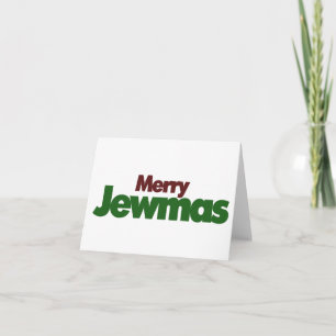 Tarjeta Festiva Merry Jewmas