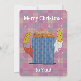 Tarjeta Festiva Merry Jolly Panettone!