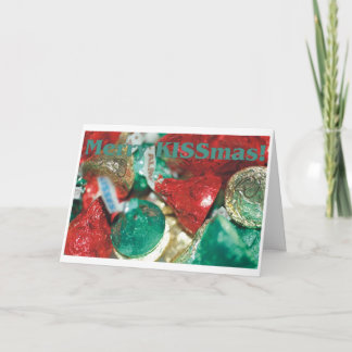 Tarjeta Festiva Merry Kissmas