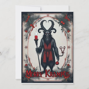 Tarjeta Festiva Merry Krampus