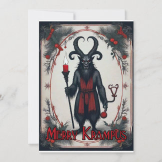 Tarjeta Festiva Merry Krampus
