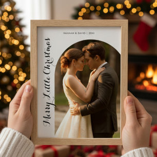 Tarjeta Festiva Merry Little Navidades Sweet Couple Card