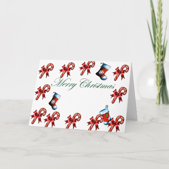 Tarjeta Festiva Merry Merry Christmas_ Card (Anverso)