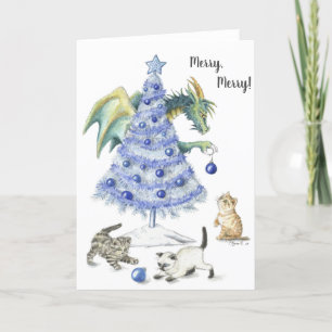 Tarjeta Festiva ¡Merry, Merry! -Tarjeta mediana