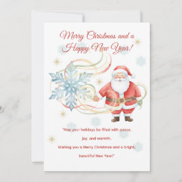 Tarjeta Festiva Merry Moments Christmas Flat Holiday Card