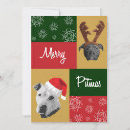Tarjeta Festiva Merry Pitmas