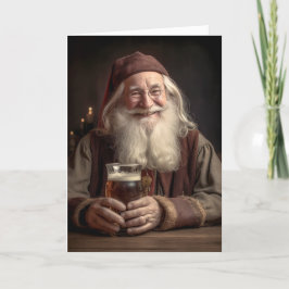 Tarjeta Festiva Merry Santa Navidades