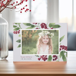 Tarjeta Festiva Merry Sprigs | Fotografía de Felices Fiestas