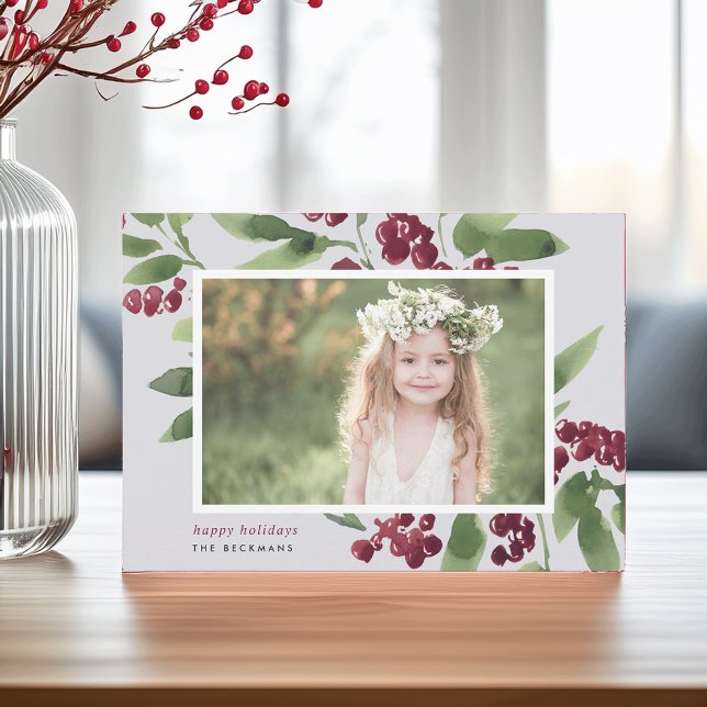 Tarjeta Festiva Merry Sprigs | Fotografía de Felices Fiestas (Subido por el creador)