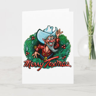 Tarjeta Festiva Merry Texmas