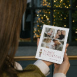 Tarjeta Festiva Merry Typography 3 Fotos de un recién nacido moder<br><div class="desc">Es esa época del año de nuevo - ¡tiempo de los Navidades! No hay más que mirar esta moderna y moderna tarjeta de Navidades para compartir la alegría y el mensaje de amor de tu familia. La tipografía festiva en burgundy se destaca en la tarjeta y se acentúa con un...</div>