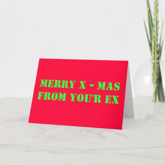 TARJETA FESTIVA MERRY X - MASDE TÚ ERES EX (Anverso)