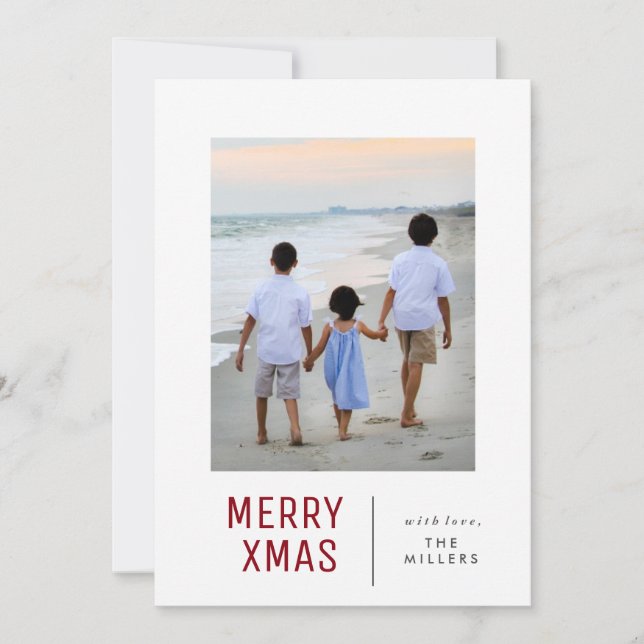 Tarjeta Festiva Merry Xmas Cards | NAVIDADES (Anverso)
