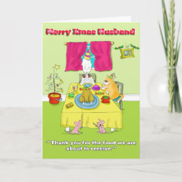 Tarjeta Festiva Merry Xmas esposo
