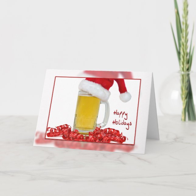 Tarjeta Festiva Merry Y Bright (Anverso)