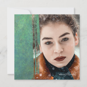 Tarjeta Festiva Merry y Bright
